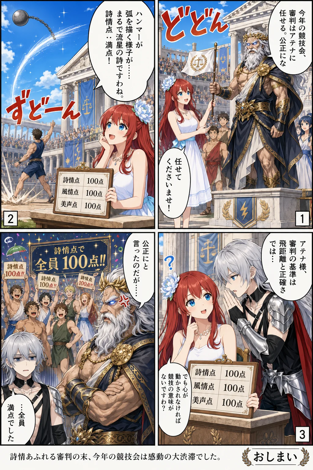 アテナ様、審判をする