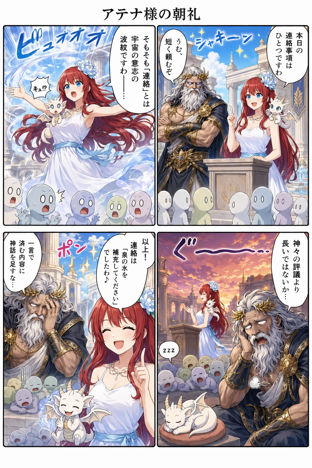 アテナ様の朝礼