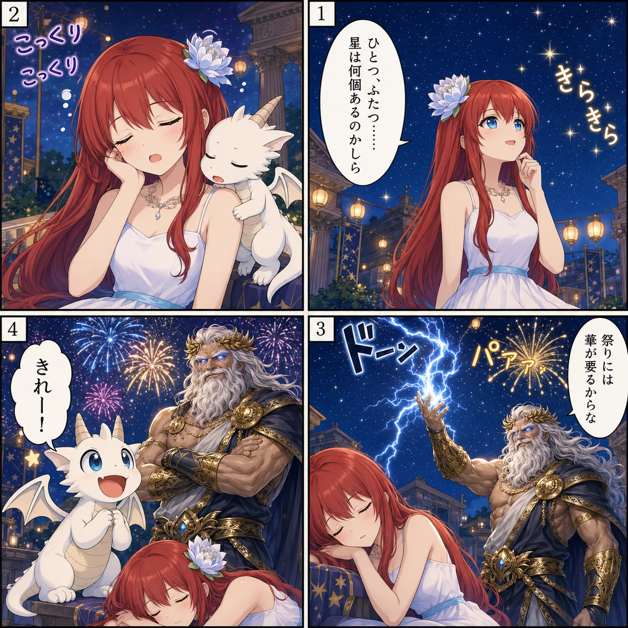 星降る神殿の夜