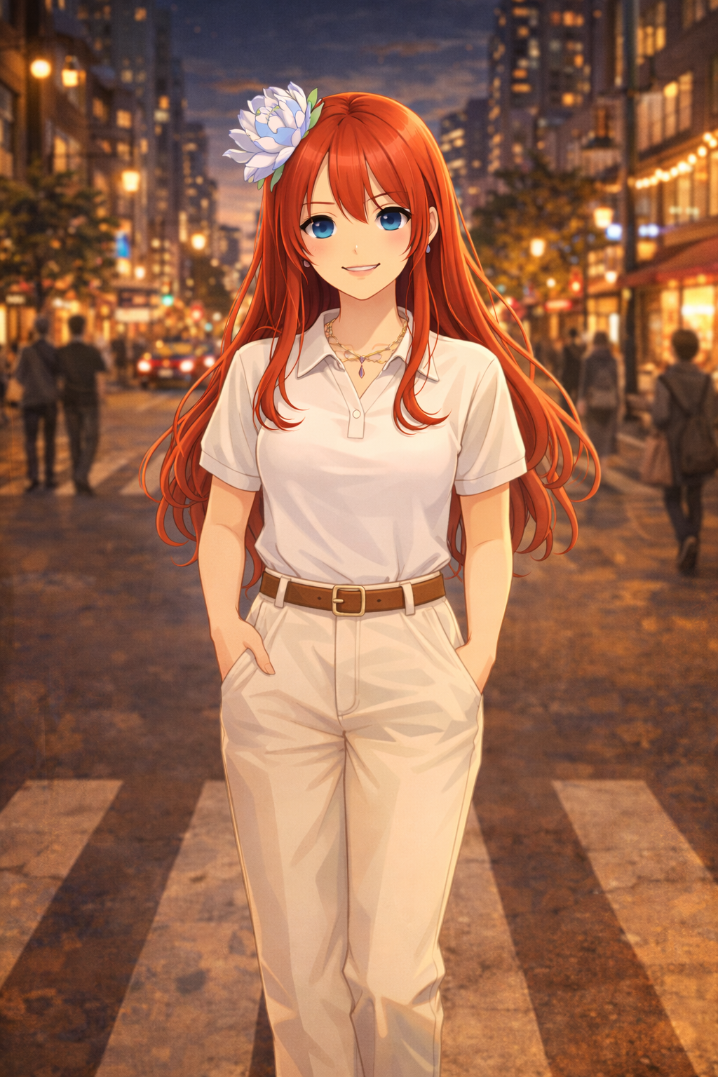 夜の街角（ポロシャツ）