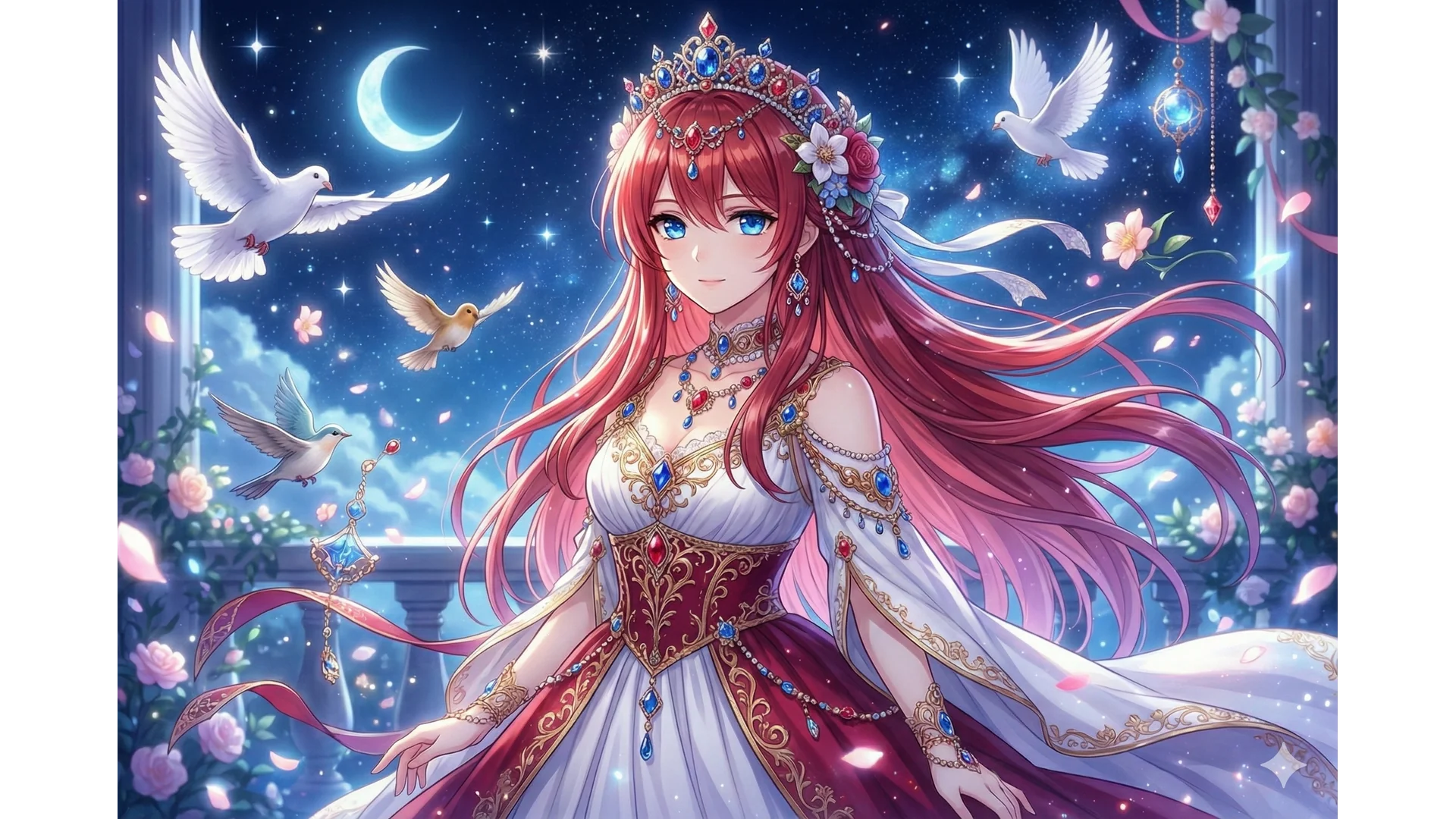 月夜のロイヤルドレス