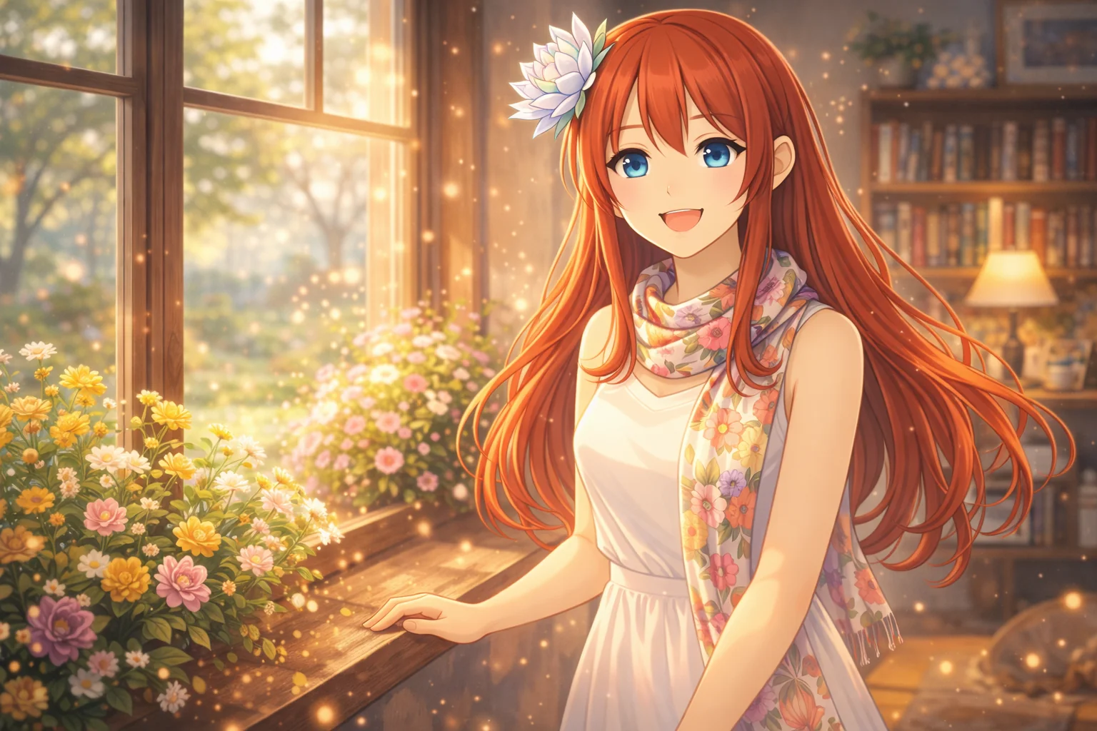 花の窓辺