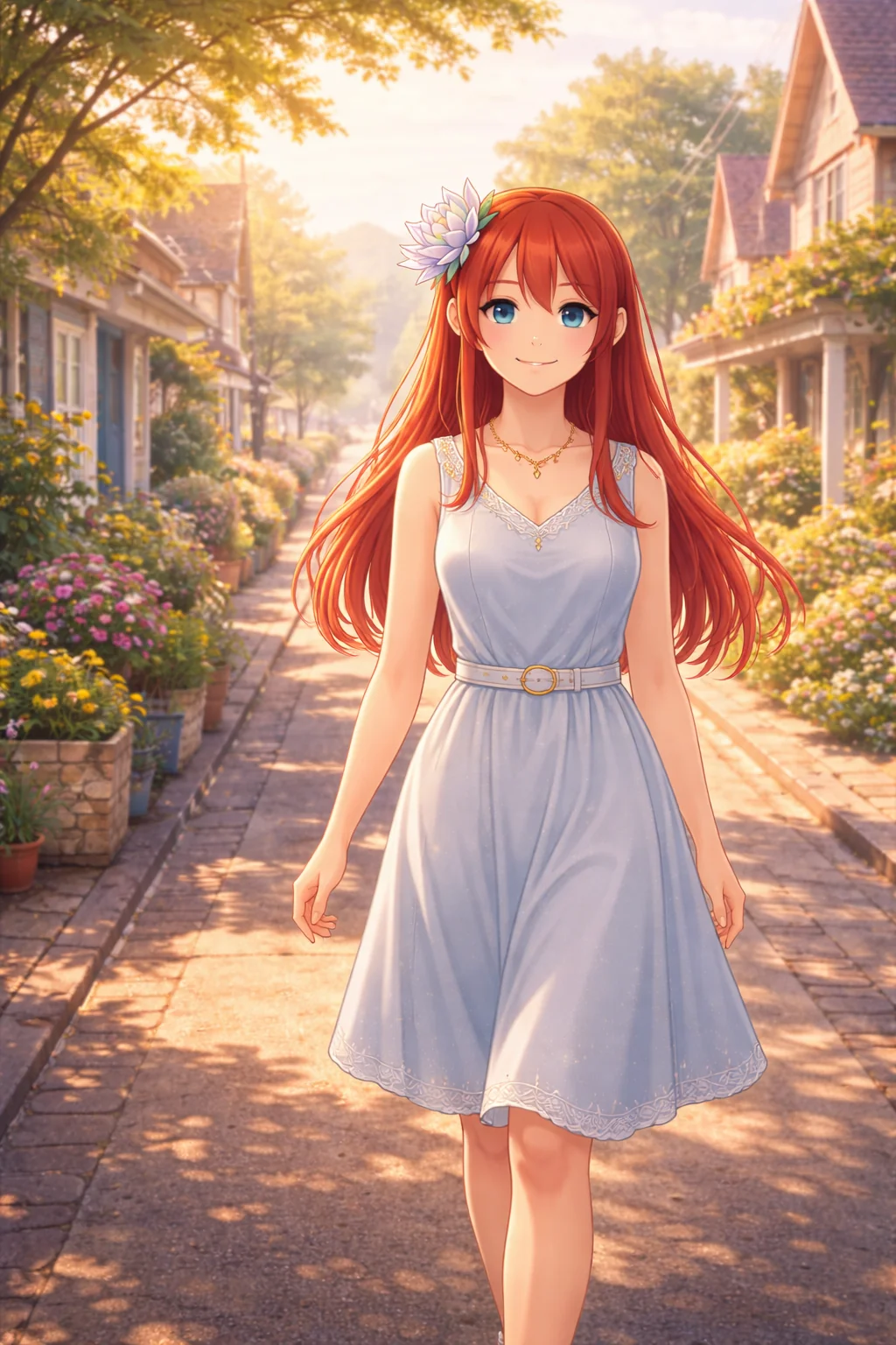 花の街並み