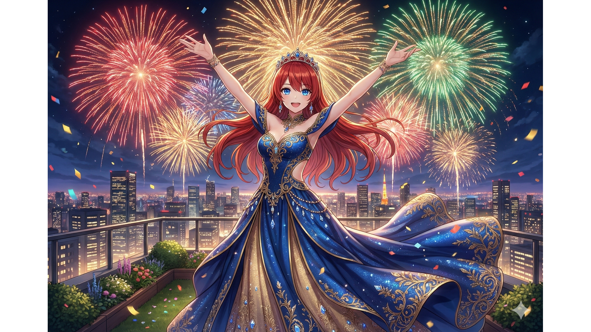 花火のナイトドレス