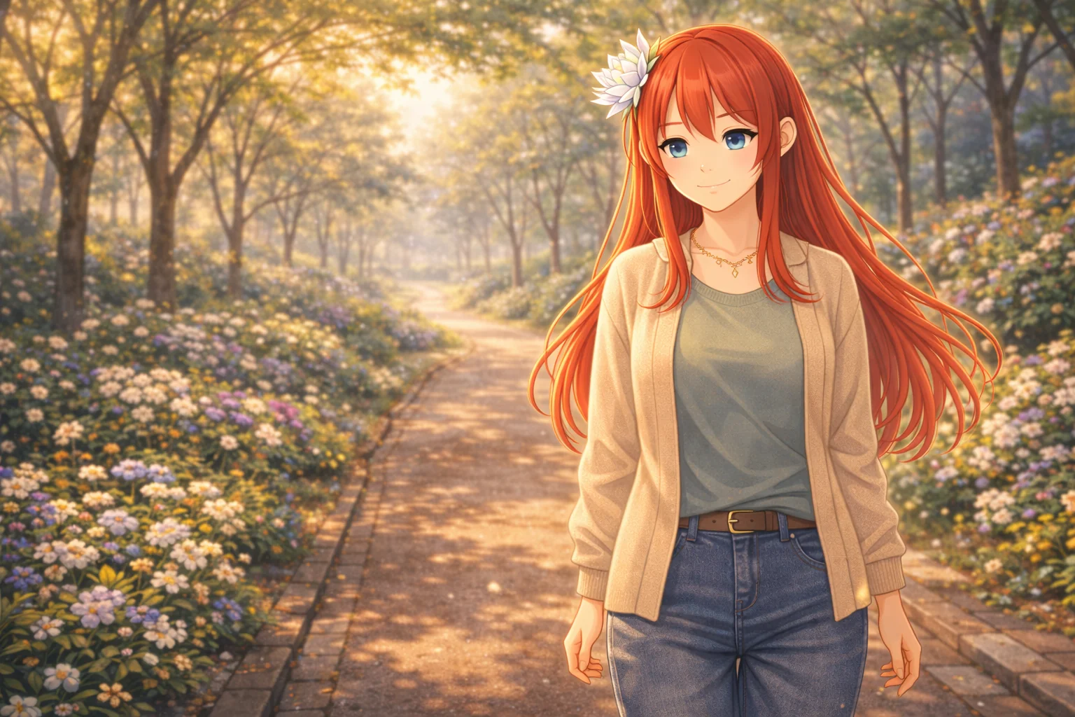 花畑の小道